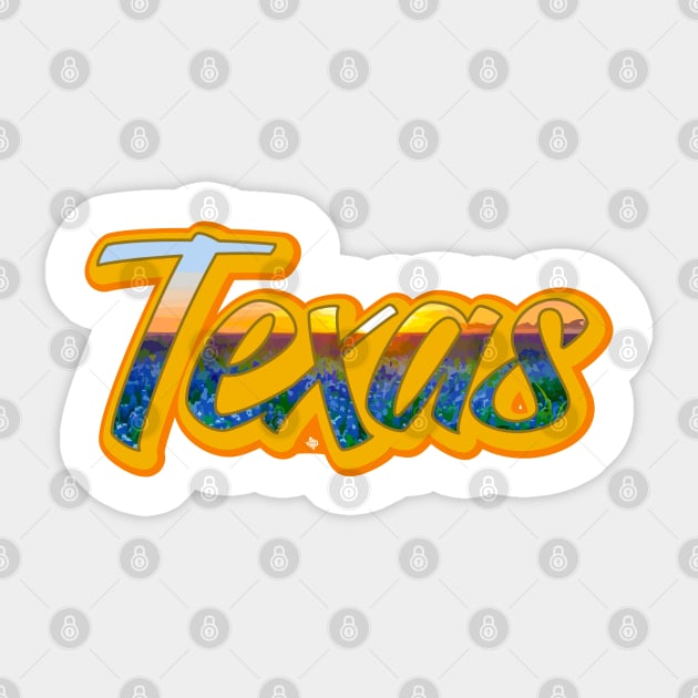 Texas Bluebonnet Sticker by CamcoGraphics